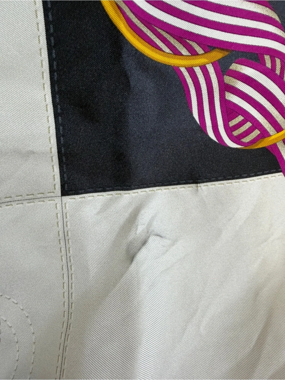 Gucci Horsebit Gucci Blue Printed Silk Square Scarf